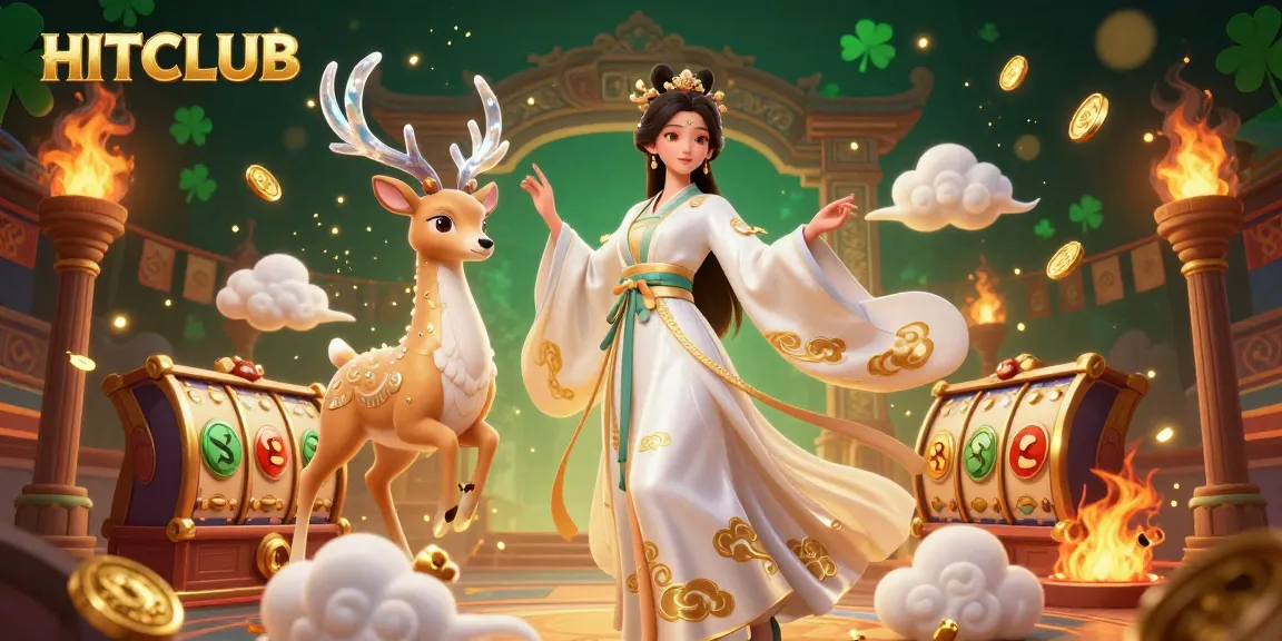 Engage in thrilling gaming adventures at HITCLUB with vibrant 3D casino illustrations.