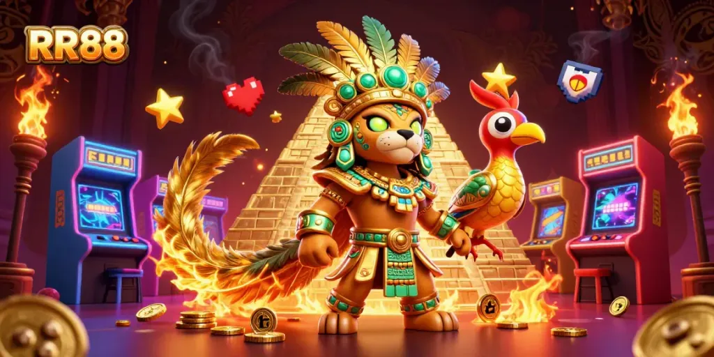 RR88: Experience vibrant virtual casino action with 3D characters and colorful gaming elements
