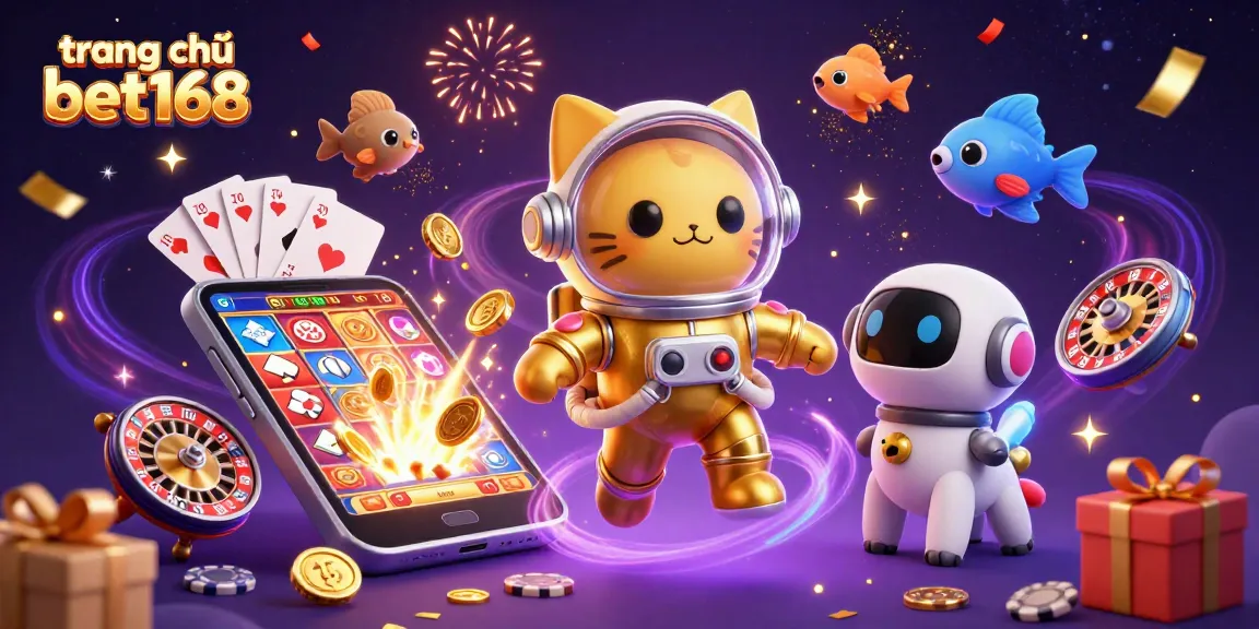 Experience exciting gaming action at trang chủ bet168 with vibrant slot games and dynamic celebrations.