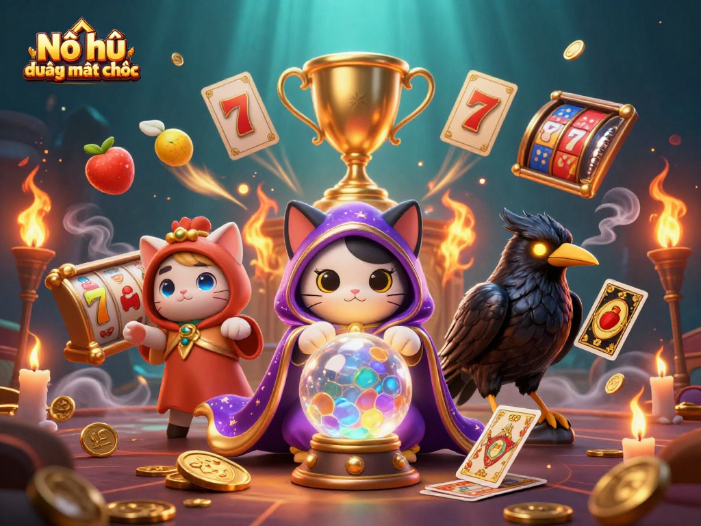 Nổ hũ đường mạt chược game features vibrant characters and exciting slot elements.