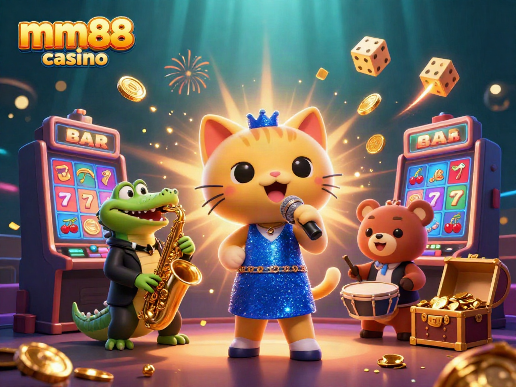 Experience excitement with mm88 casino's vibrant characters and jackpot winnings.