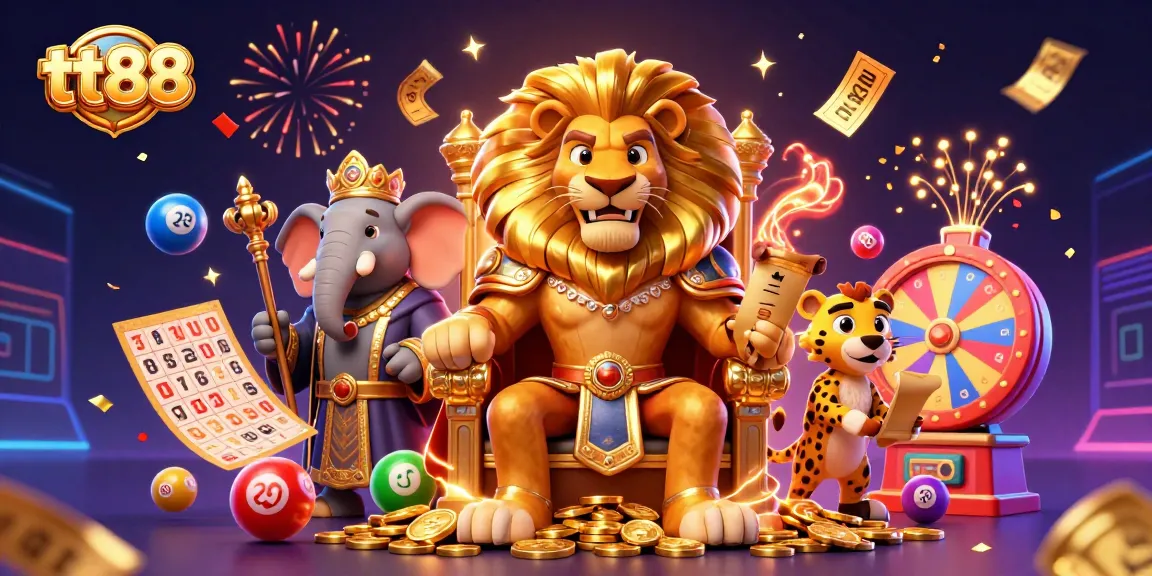 Experience exciting gaming moments with tt88's vibrant characters and dynamic casino elements.