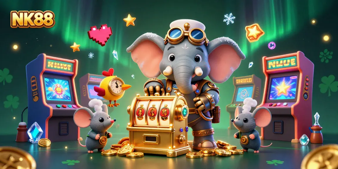 Play NK88's thrilling games with exciting graphics and features in a vibrant casino setting.