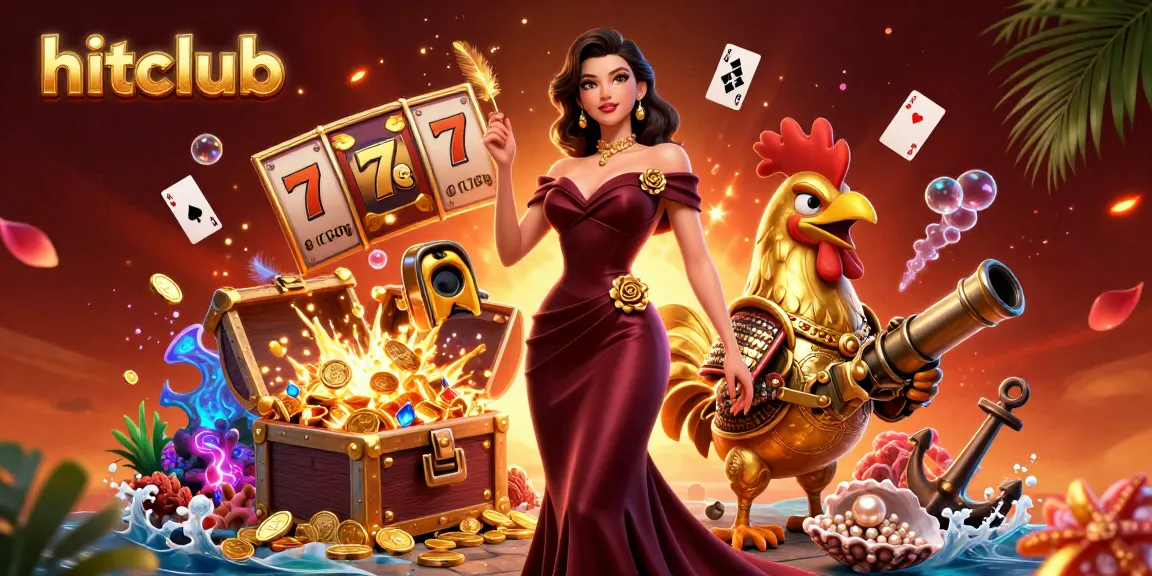 Join the excitement at hitclub with a glamorous scene of casino extravagance and golden treasures.