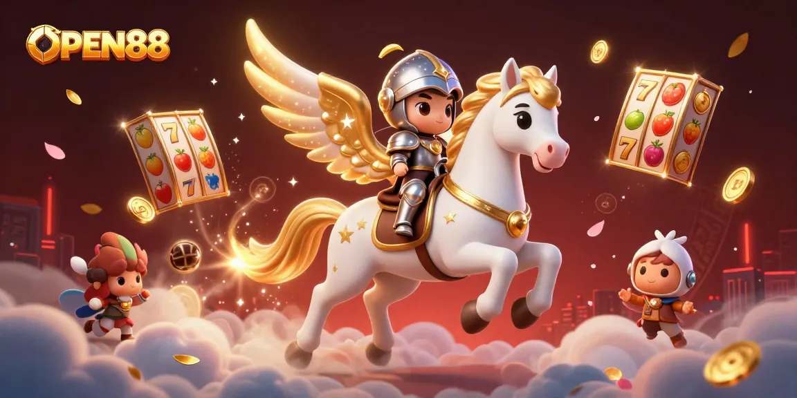 Play thrilling games with OPEN88, featuring vibrant slots and a celestial adventure.