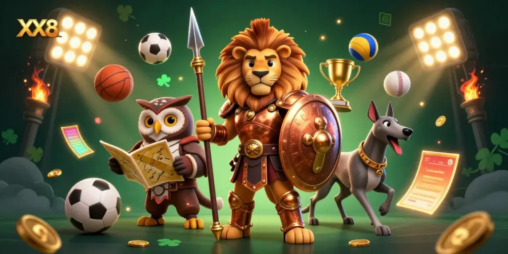 Experience thrilling online gambling with the XX8 platform, showcasing vibrant casino elements.