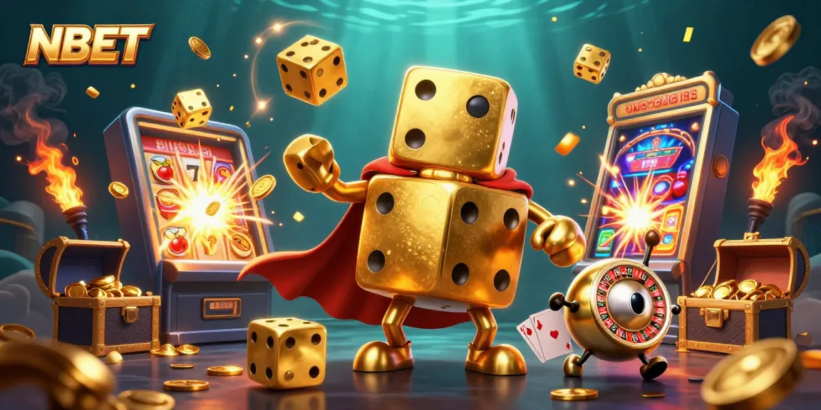 Experience the thrill of NBET with engaging casino action and vibrant visuals in a dynamic scene.