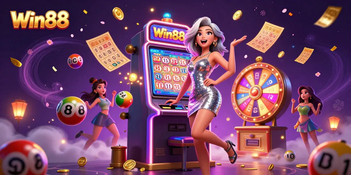 Celebrate big wins at Win88 casino with an exciting slot machine jackpot experience!