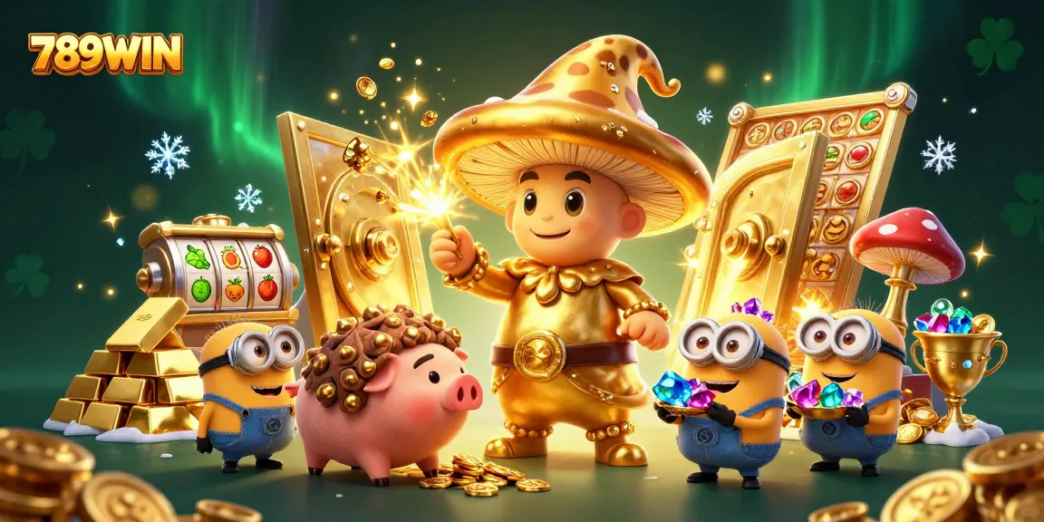 Engage with thrilling slot wins at 789WIN, featuring an enchanting wizard and treasures galore.