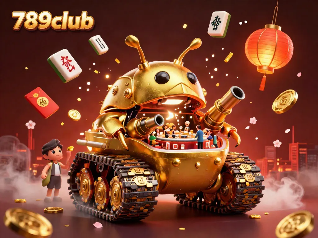 Experience the thrill of 789club's mini casino adventure complete with golden treasures and festive decorations.