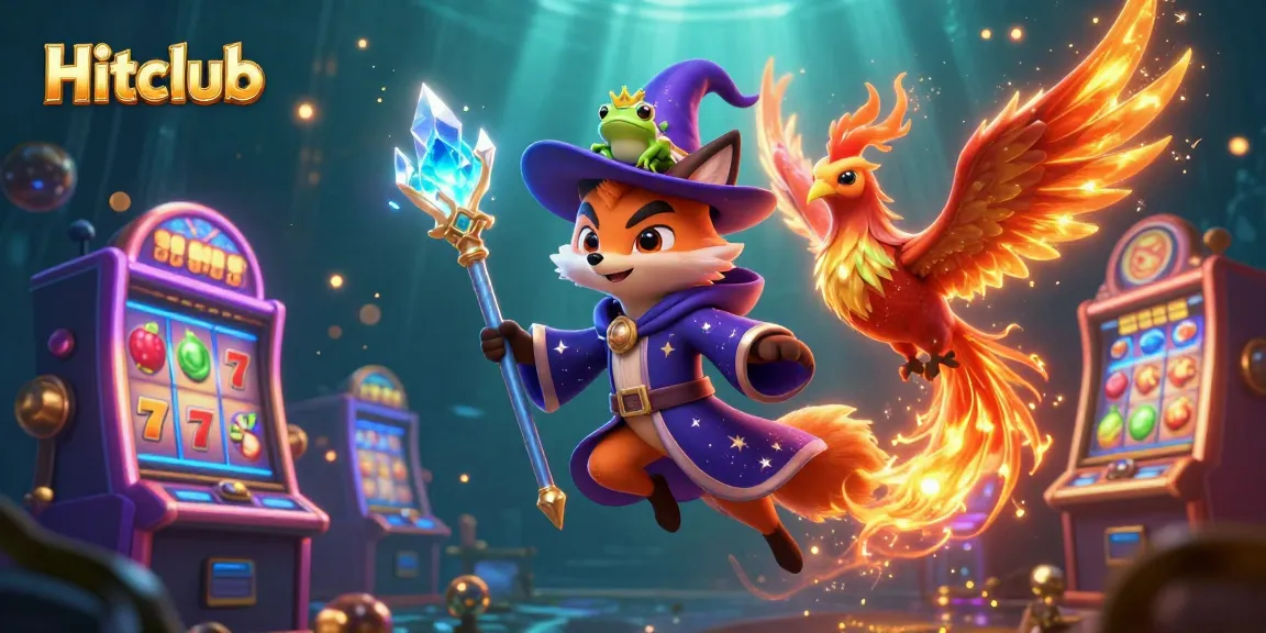 Experience winning moments at Hitclub with vibrant slot machines and dynamic characters.