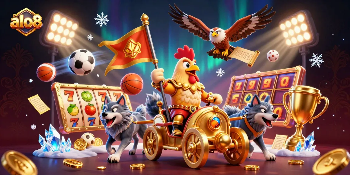 A thrilling scene of alo8 with dynamic slot games and exciting characters revealing jackpot potential.