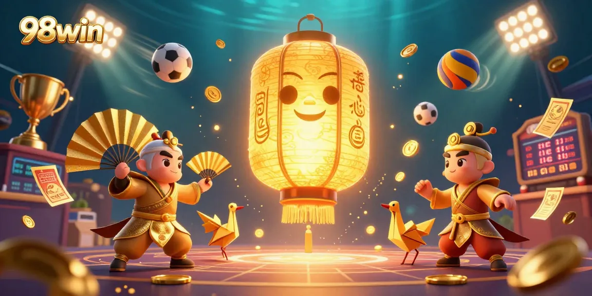 Engage in exciting gaming experiences with 98win at a vibrant night market casino.