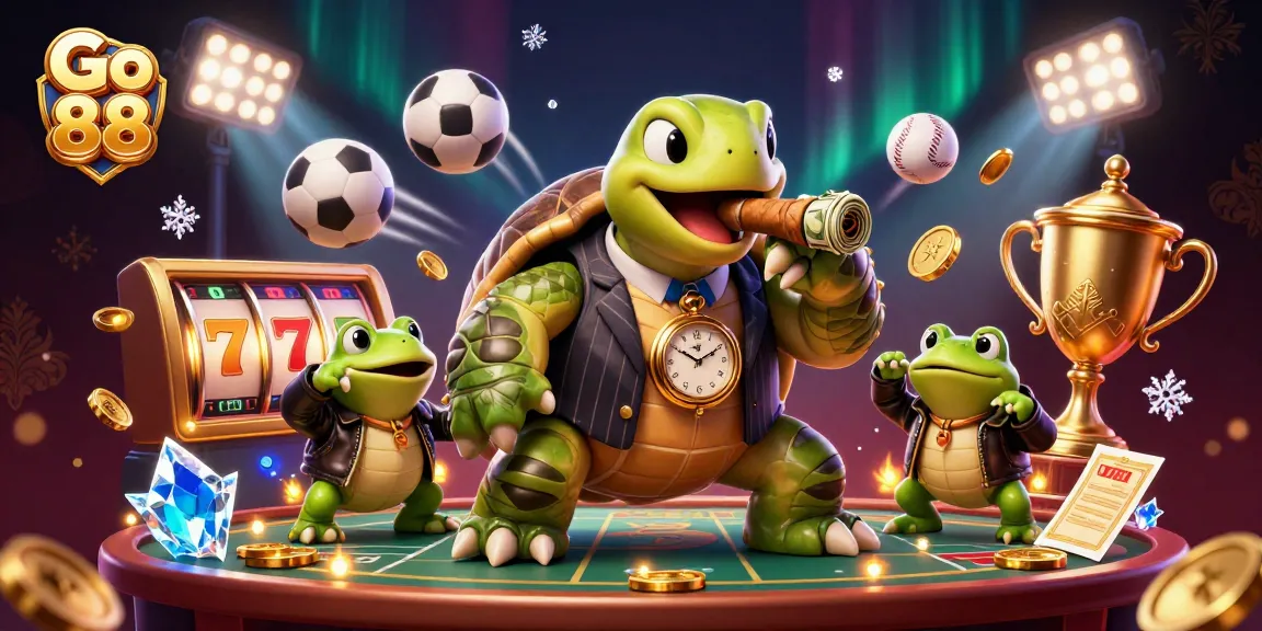 Engage with Go 88's vibrant casino world featuring dynamic 3D characters and thrilling elements.