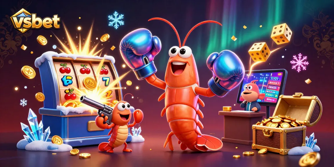 Experience thrilling casino action with vsbet in a vibrant 3D illustration showcasing exciting gambling elements.