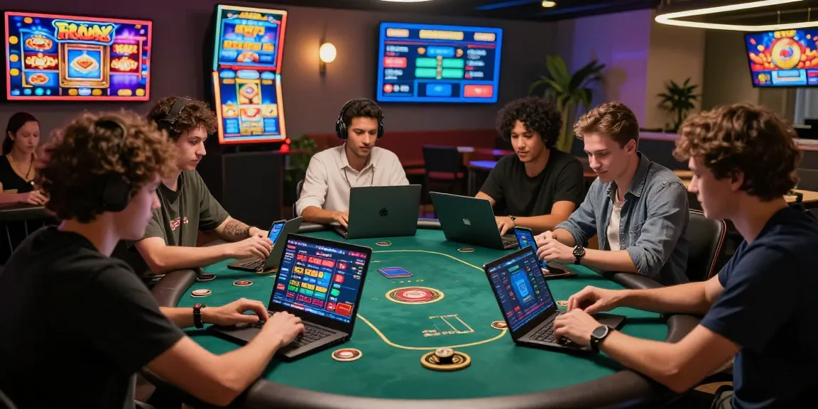 Dewapoker online players engaged in a vibrant virtual gambling experience with poker and slots, highlighting excitement and community.
