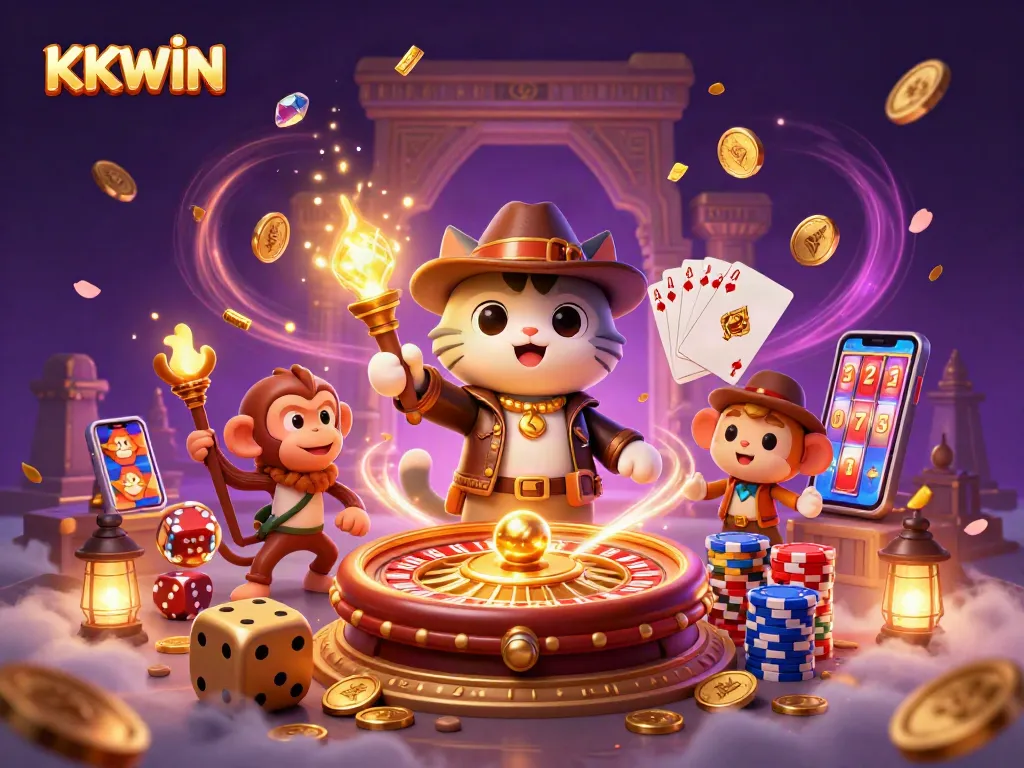 Spin the roulette wheel for big wins at KKWIN with a treasure-hunting theme!