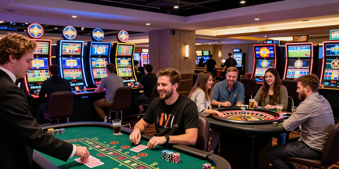 Players enjoying games at https://f1686s.com/ online casino, showcasing vibrant atmosphere and engaging social experiences.
