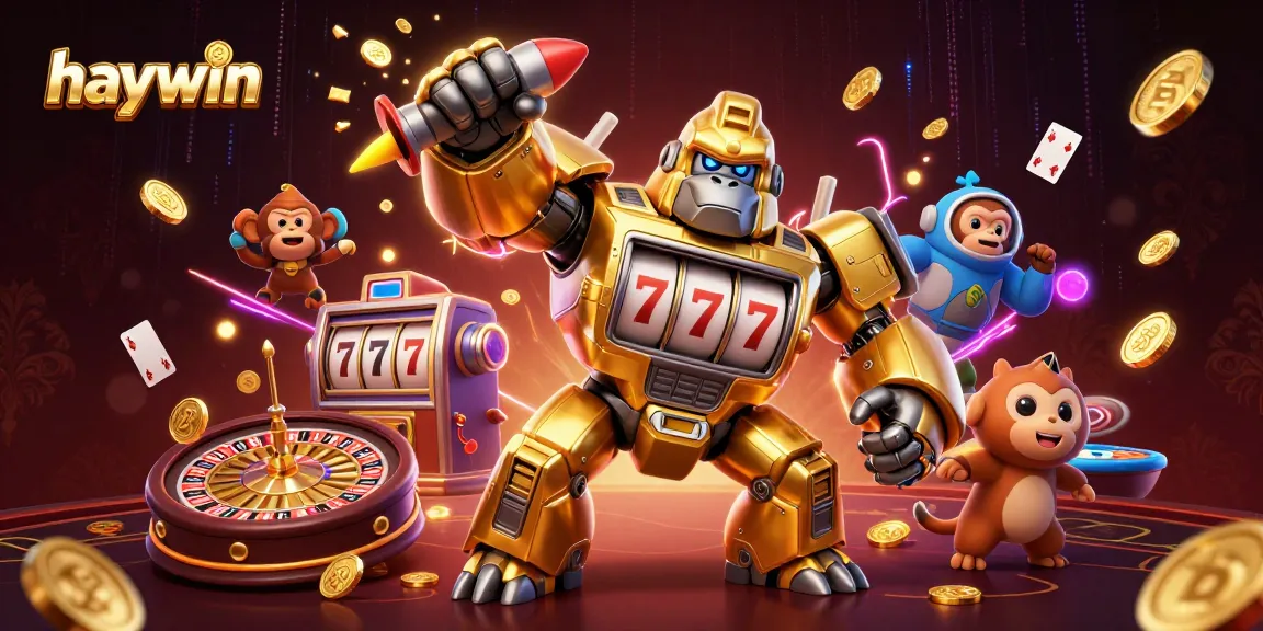 Experience exhilarating casino action with haywin's vibrant gaming elements and dynamic characters.