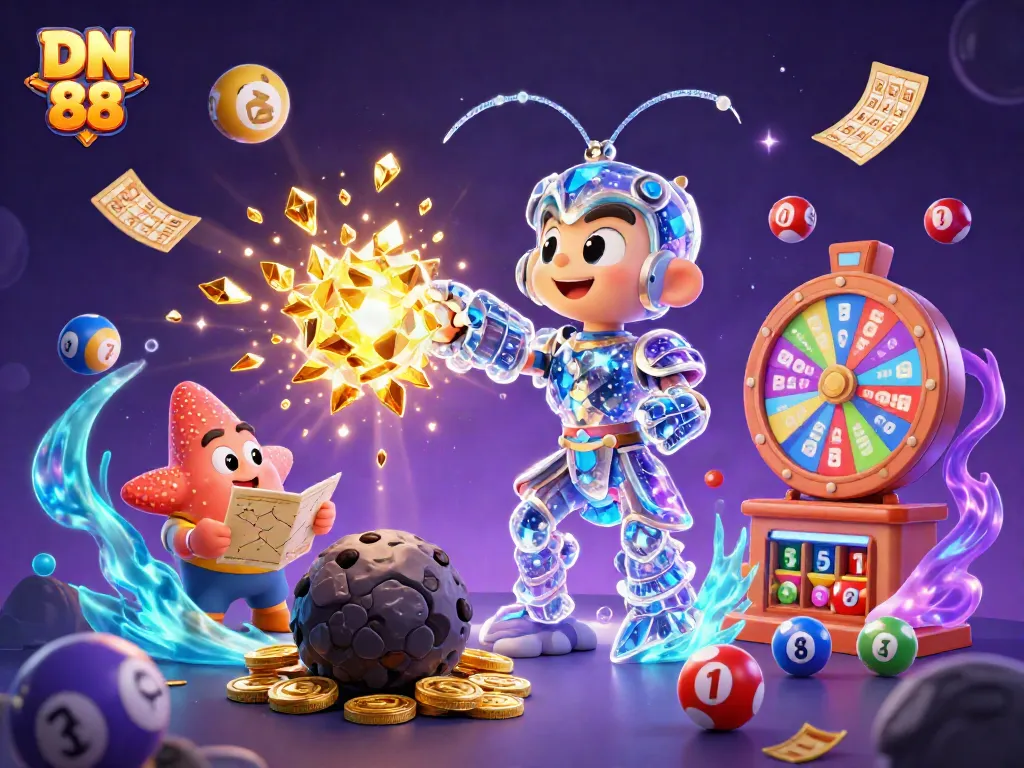 Experience thrilling wins with DN 88 in a vibrant, action-packed gambling scene.