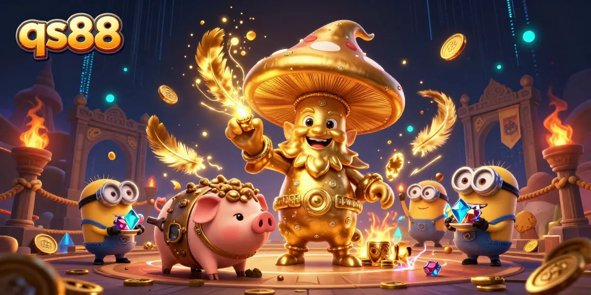 Experience the thrill of qs88 with a magical gaming scene featuring enchanting treasure elements and vibrant characters.