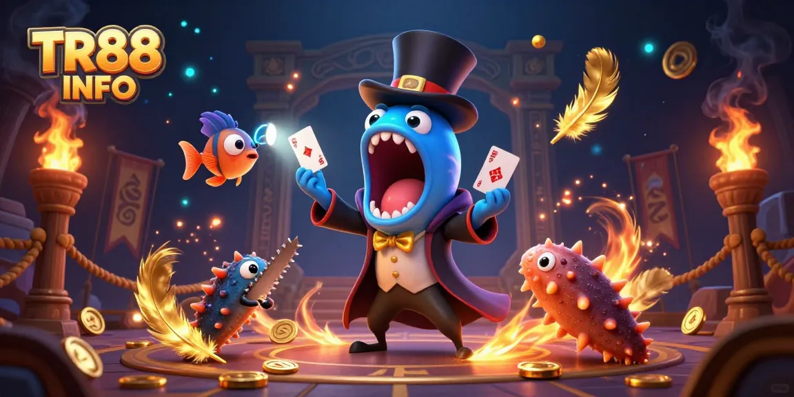Experience the excitement of TR88 INFO with a magical underwater casino scene featuring vibrant sea creatures and rich casino elements.