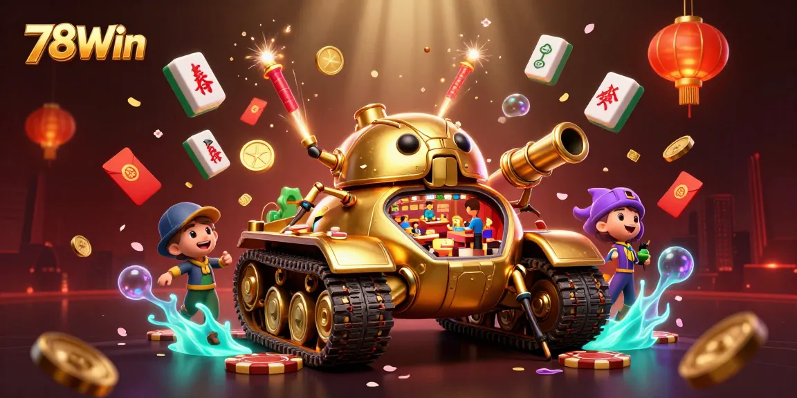 Experience thrilling gameplay with 78Win's vibrant golden beetle tank casino bursting with excitement.