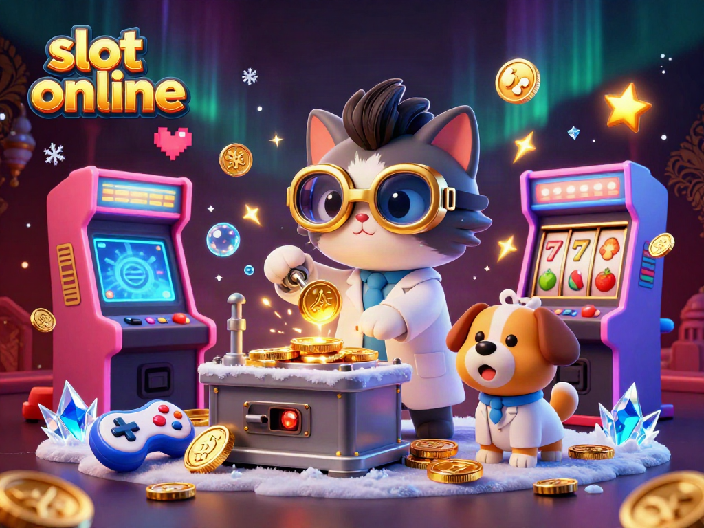 Engage with slot online gameplay featuring vivid characters, bright game elements, and thrilling casino vibes.