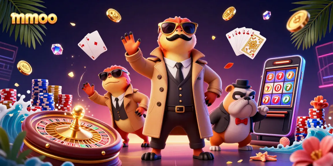 Experience the thrill of mmoo casino with raptors in a trench coat entering a VIP lounge.