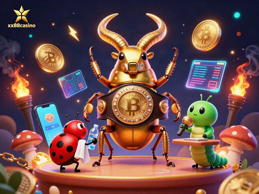 Experience the thrilling action of xx88casino with a vibrant 3D illustration of a unique boxing scene!