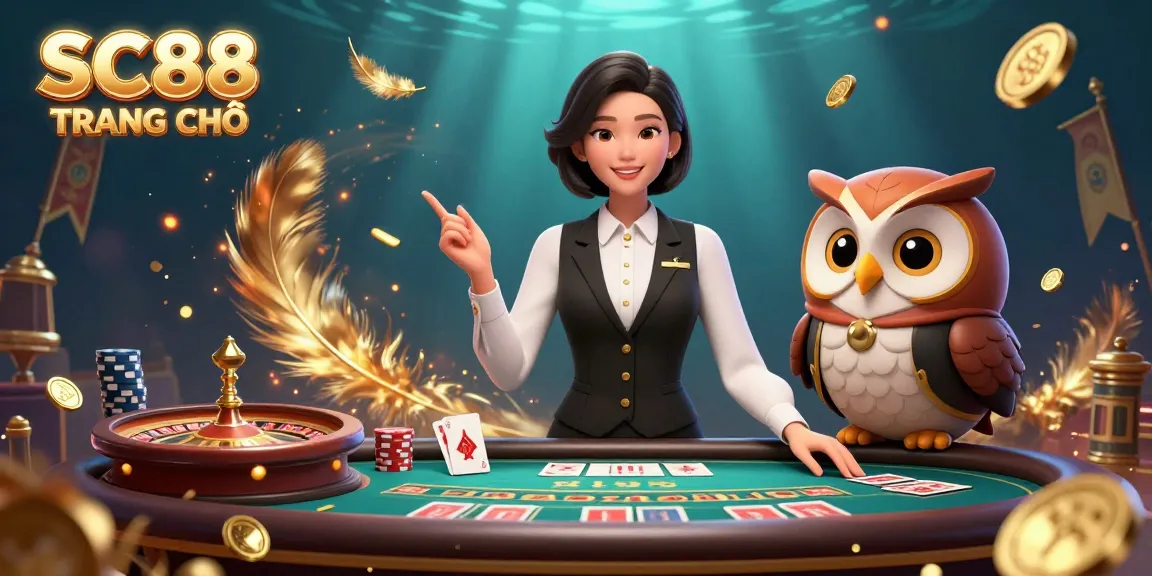 Experience thrilling excitement at SC88 TRANG CHỦ with dealers and vibrant casino elements.