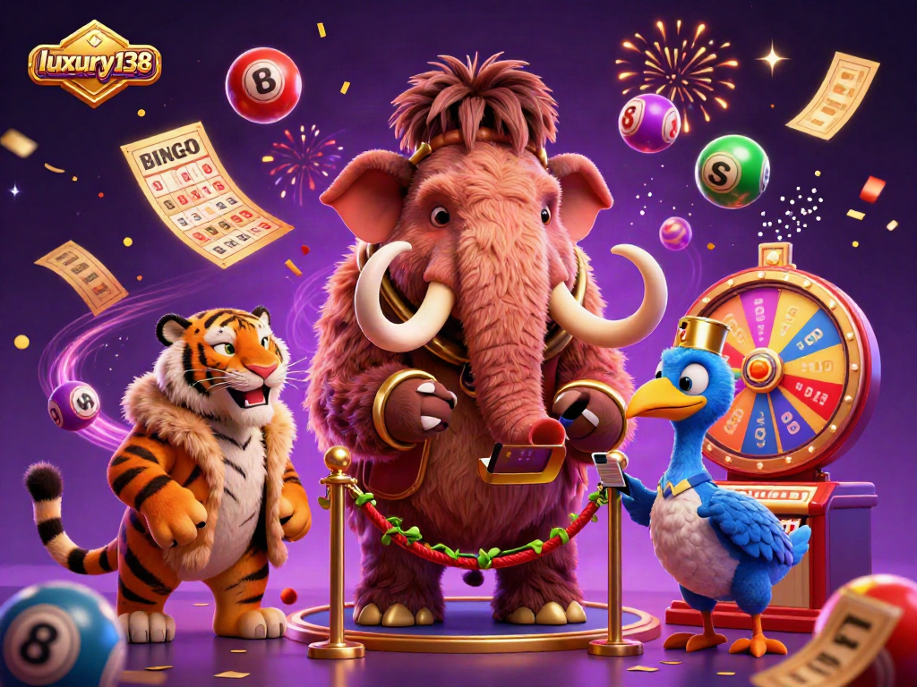 Experience the excitement of luxury138's vibrant casino atmosphere with dynamic visual elements.