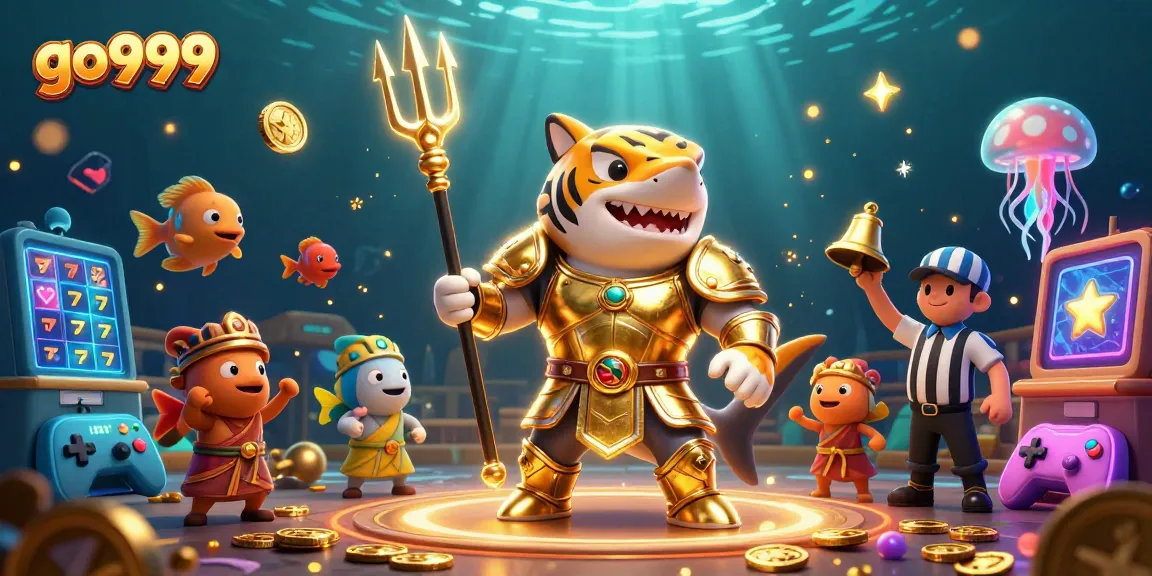 Spin the reels and win big at go999 with slot machines and a vibrant underwater scene.