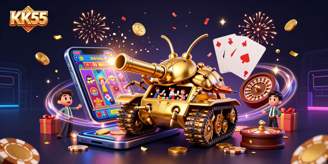 Engage with KK55's thrilling gaming experience through a dynamic digital casino adventure!