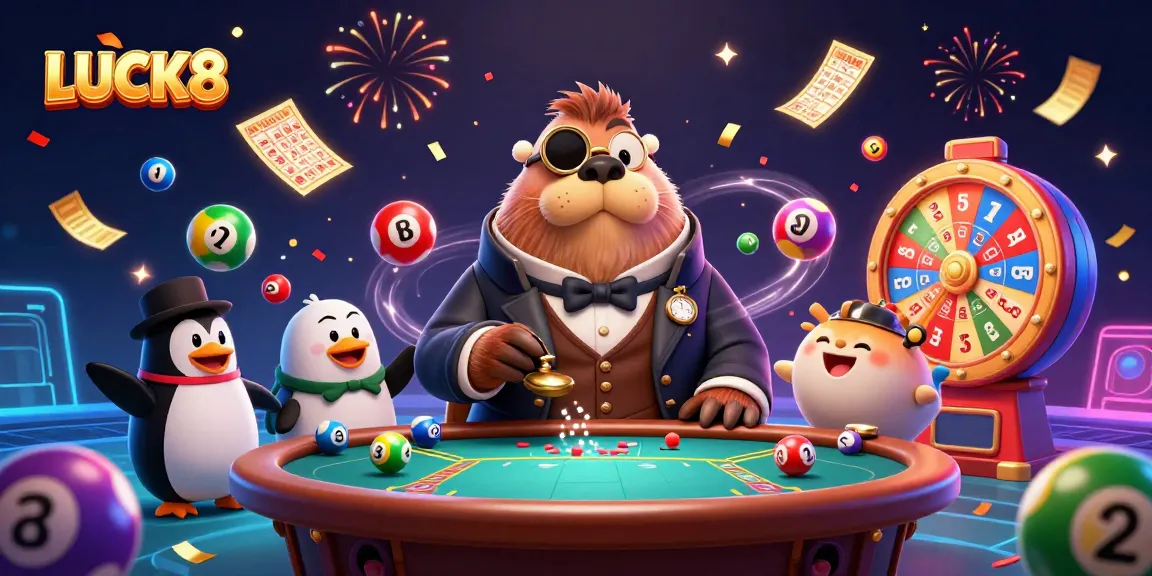 LUCK8 showcases an engaging underwater poker game scene with vibrant elements and casino symbols.