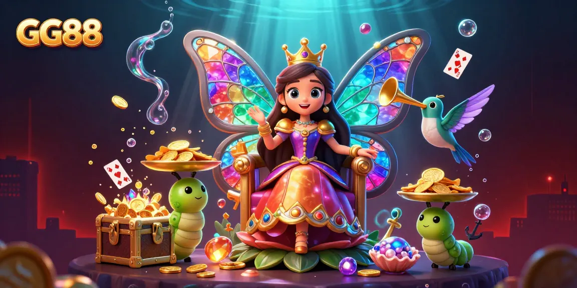 Experience big wins at GG88 with a vibrant underwater casino scene filled with dynamic game elements!