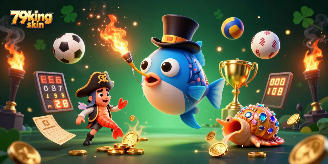 Engage in thrilling gameplay with 79king skin, featuring unique 3D characters and vibrant casino elements.