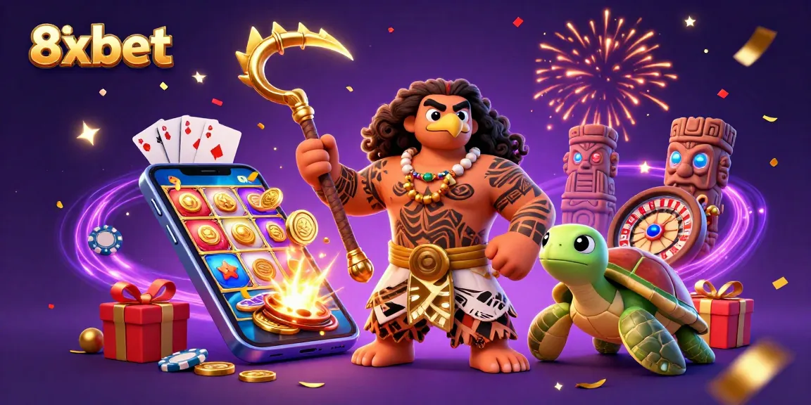 Experience thrilling games at 8xbet with dynamic casino elements and vibrant characters.
