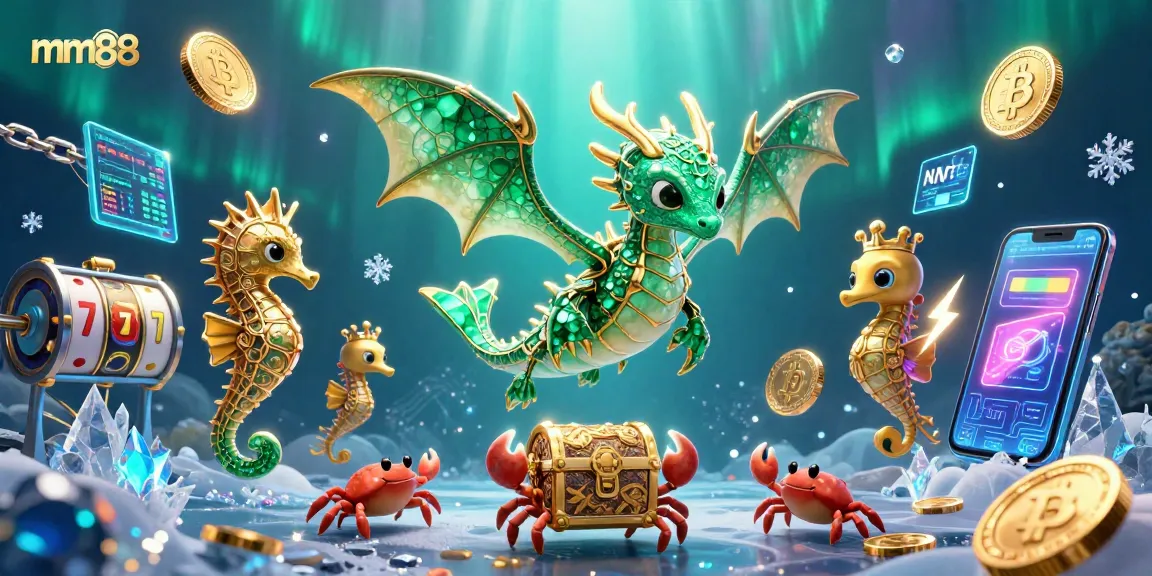 Win exciting rewards with MM88's vibrant sea dragon casino adventures under sparkling underwater lights.