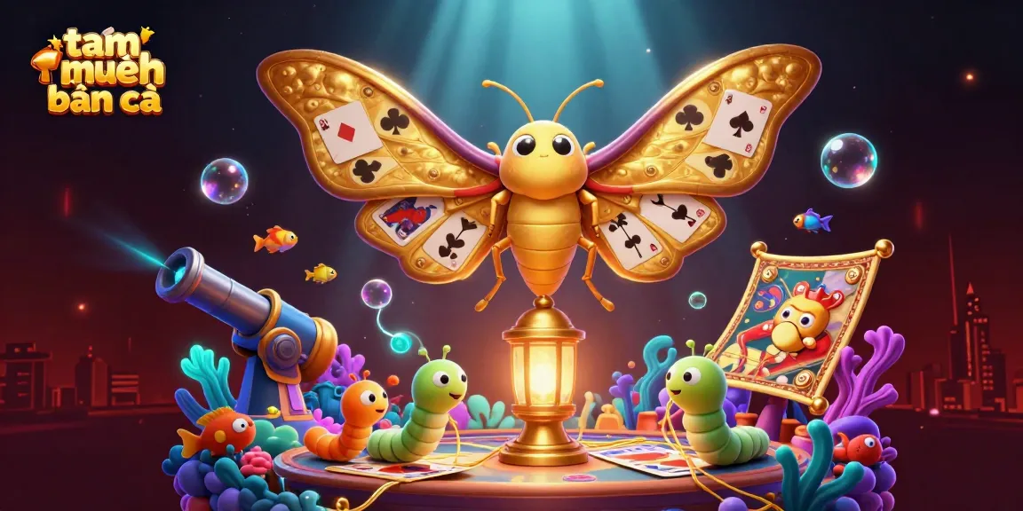 Capture the excitement of tam tiên bắn cá with a vibrant underwater scene featuring enchanting characters and gaming elements.