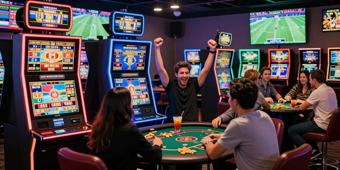 Exciting online gambling scene at ok 8386 gaming lounge, showcasing diverse players engaged in betting.