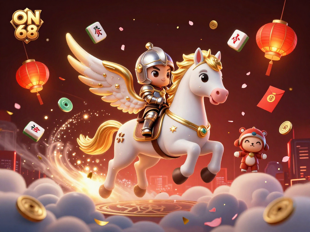 Experience thrilling excitement at ON 68 with a magical 3D casino scene featuring fantasy elements.