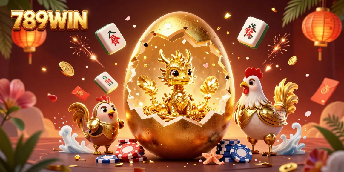 Experience the excitement and winning potential of 789WIN with a vibrant casino-themed illustration.