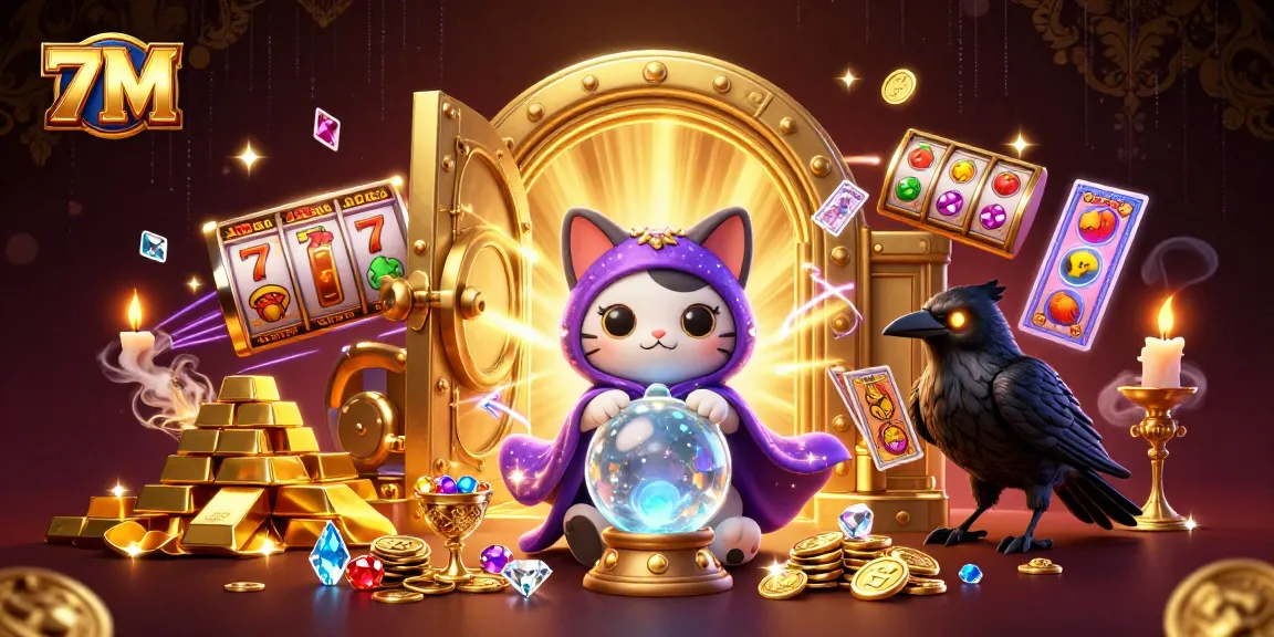 Win big with 7M's vibrant 3D casino adventure featuring mystic characters and rich gameplay elements.
