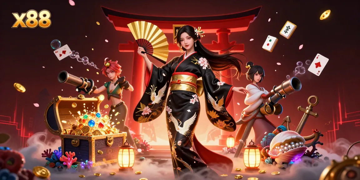 Experience thrilling gameplay at x88 with elegant designs and rich casino elements.