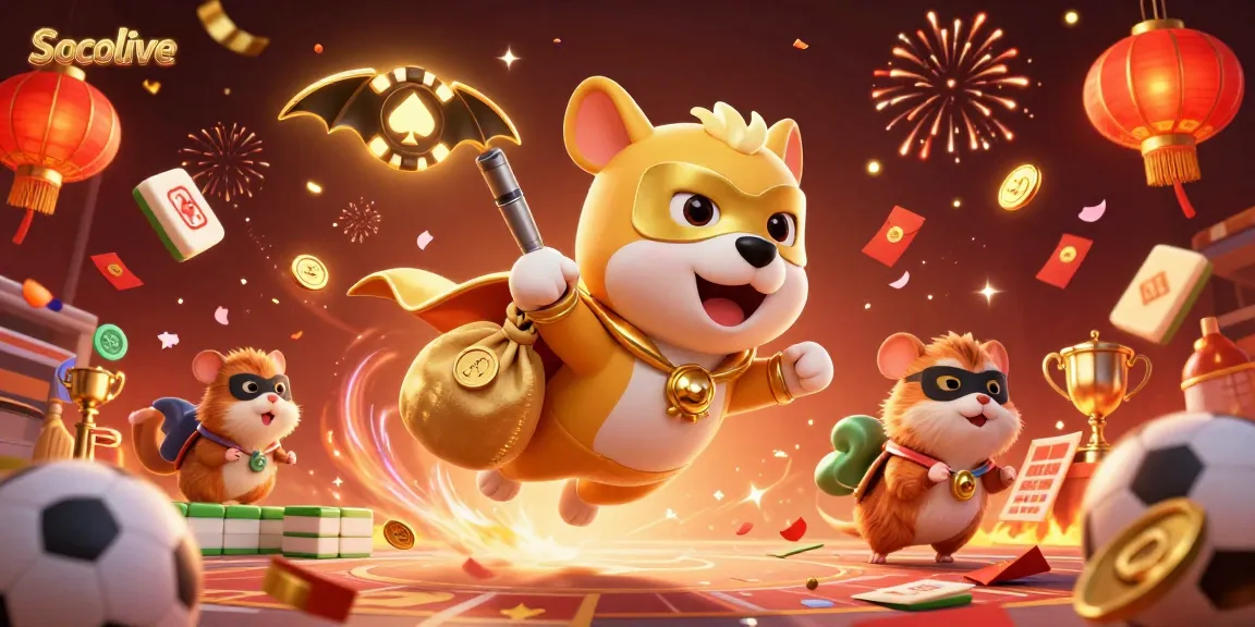 Socolive showcases a thrilling sports betting scene with vibrant characters and dynamic elements.