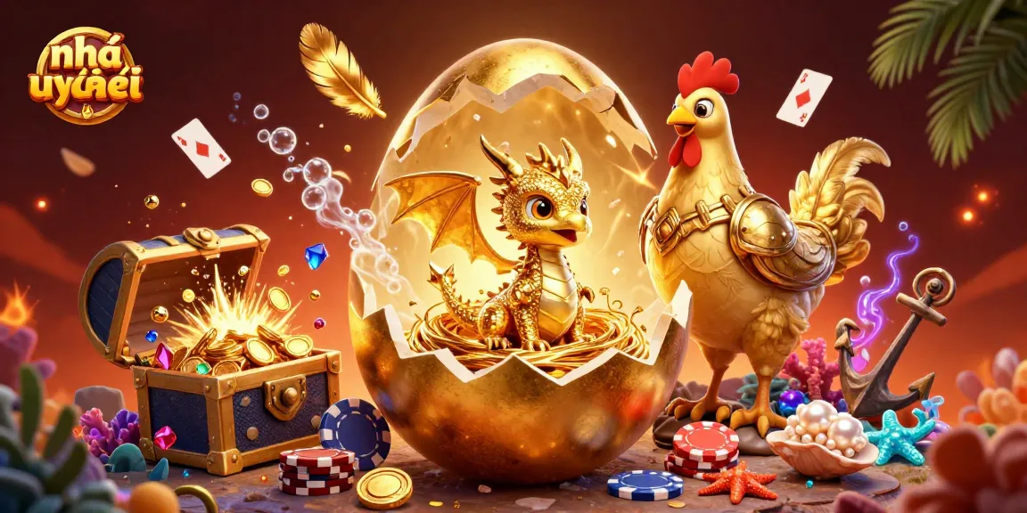 Engage with nhà cái uy tín at vibrant online casino showcasing gold dragon on poker chips.