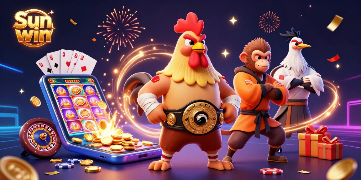 Experience exciting gameplay with Sun win's vibrant characters and rich casino elements.