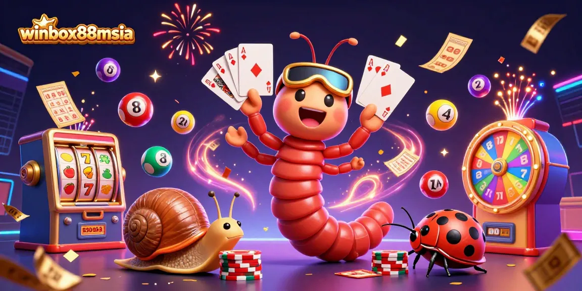 Winbox88msia showcases a lively scene with colorful lottery action, engaging players in dynamic gaming.