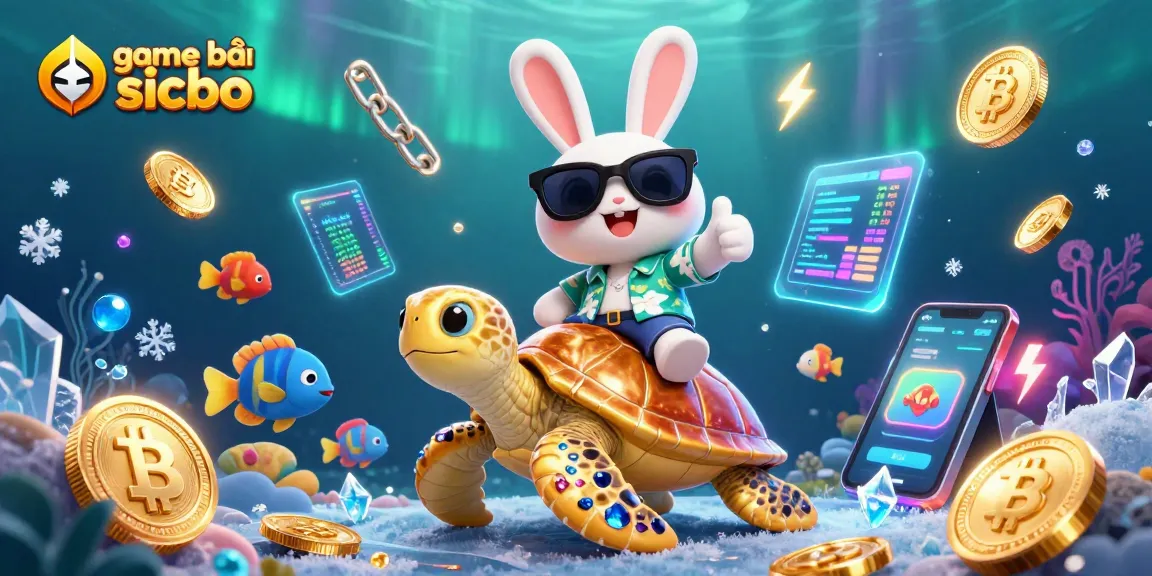 Get ready to win at game bài sicbo with a lucky rabbit and vibrant underwater scene!
